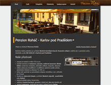 Tablet Screenshot of penzion-rohac.cz